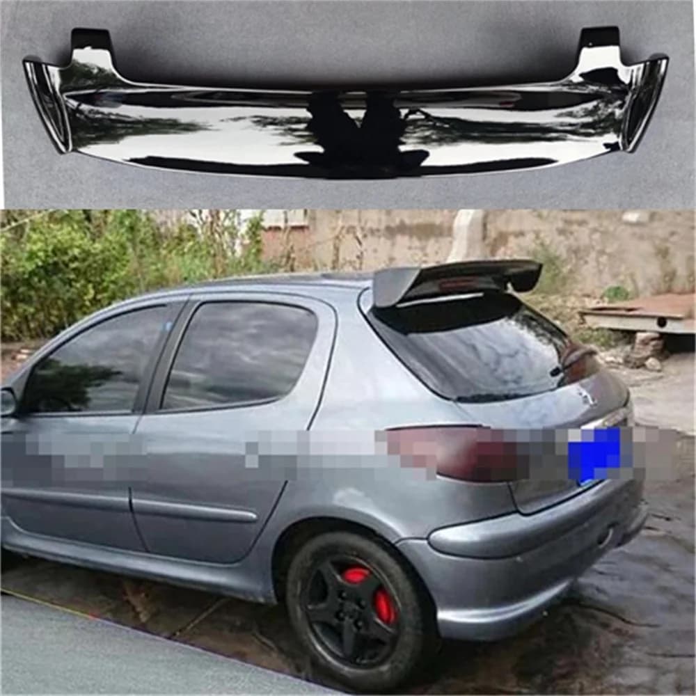 For Peugeot 206 207 Spoiler 2008 2009 2010 2011 ABS Plastic Rear Roof Spoiler Wing Trunk Lip Boot Cover Car Styling