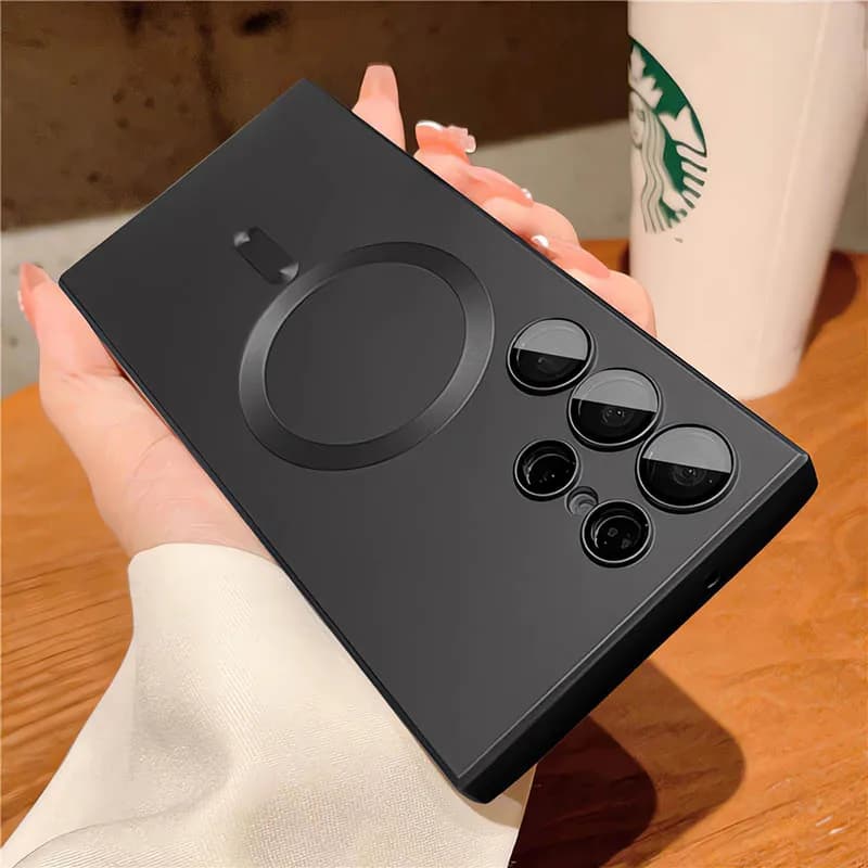 Luxury For Magsafe Magnetic Case For Samsung Galaxy S25 FE S24 S23 S22 Ultra S21 Plus S25 Edge Wireless Charge Shockproof Cover