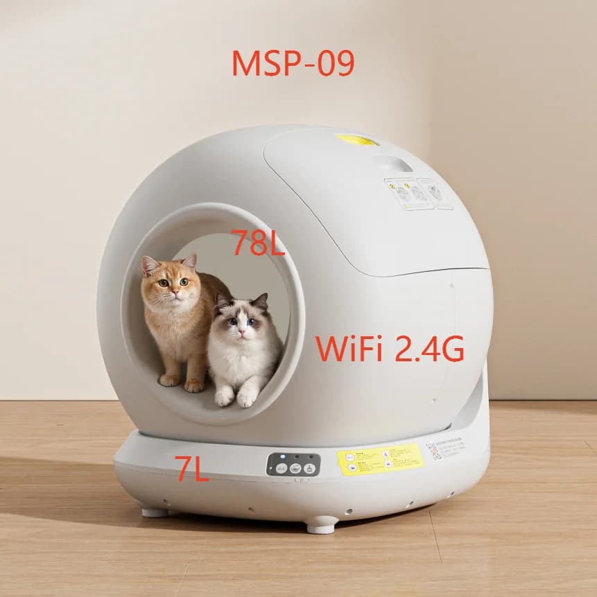 78L Automatic Cat Litter Box Smart App Control Self Cleaning Litter Box Fully Enclosed Pet Toilet Cat Litter Box