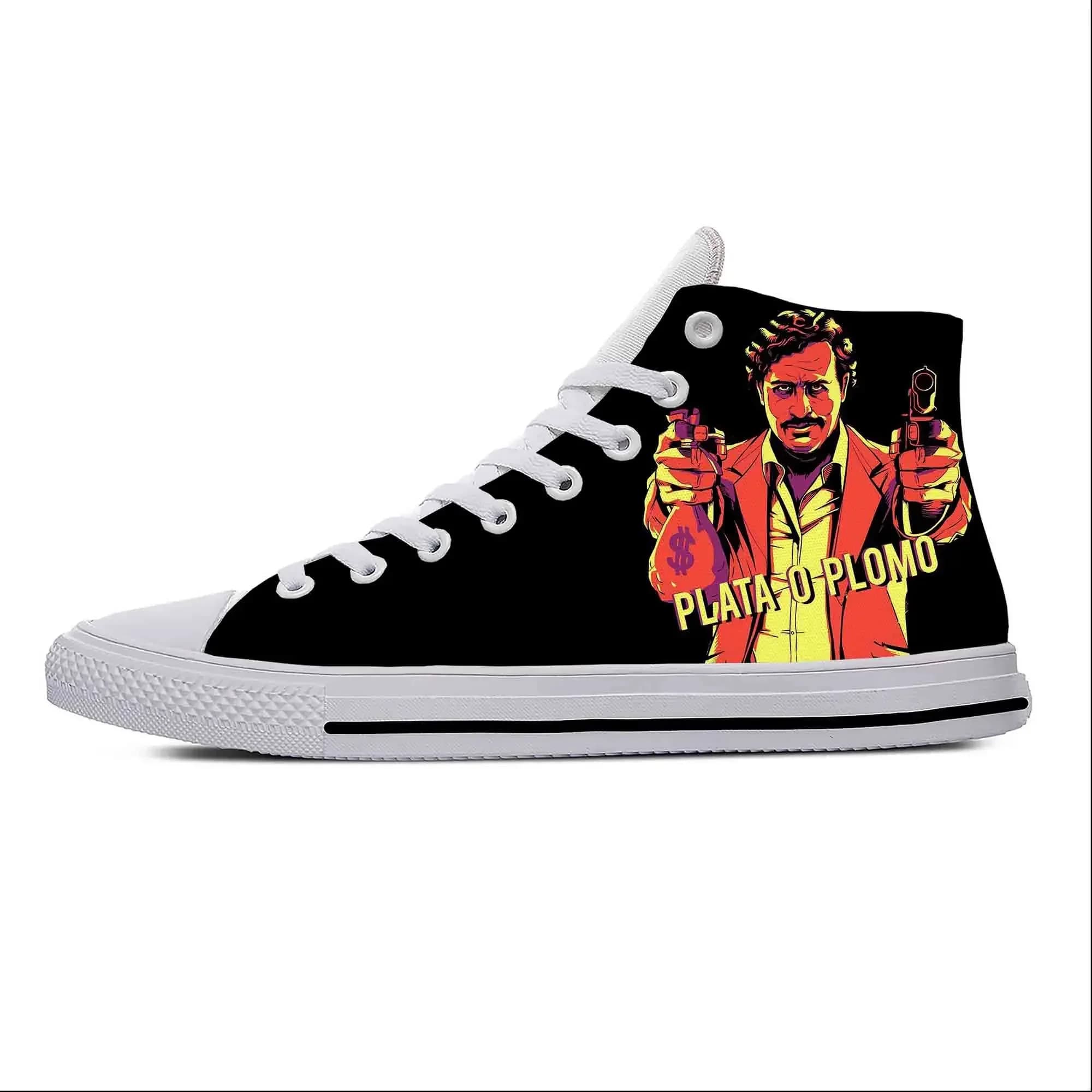 Scarpe Casual Estive con Tema Anime e Manga, Modello Narcos Pablo Escobar, Sneakers Leggere e Traspiranti per Uomo e Donna