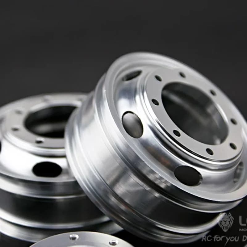 1/14 Mozzo Assale Anteriore del Camion W-2009 Pneumatico Stretto Ruota in Lega di Alluminio per Tamiya Trattore Fango Modello di Camion LESU Ray Speed
