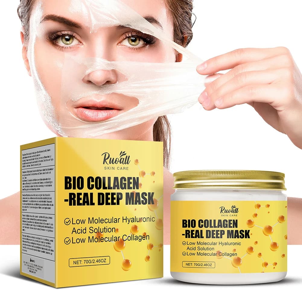 70g Bio Collagen-Vero Mask Deep Hydrating Collagen Prophonic Hyaluronic Acid Peel Off Mask, Deep Cleaning of the Poor Removal of Black Points