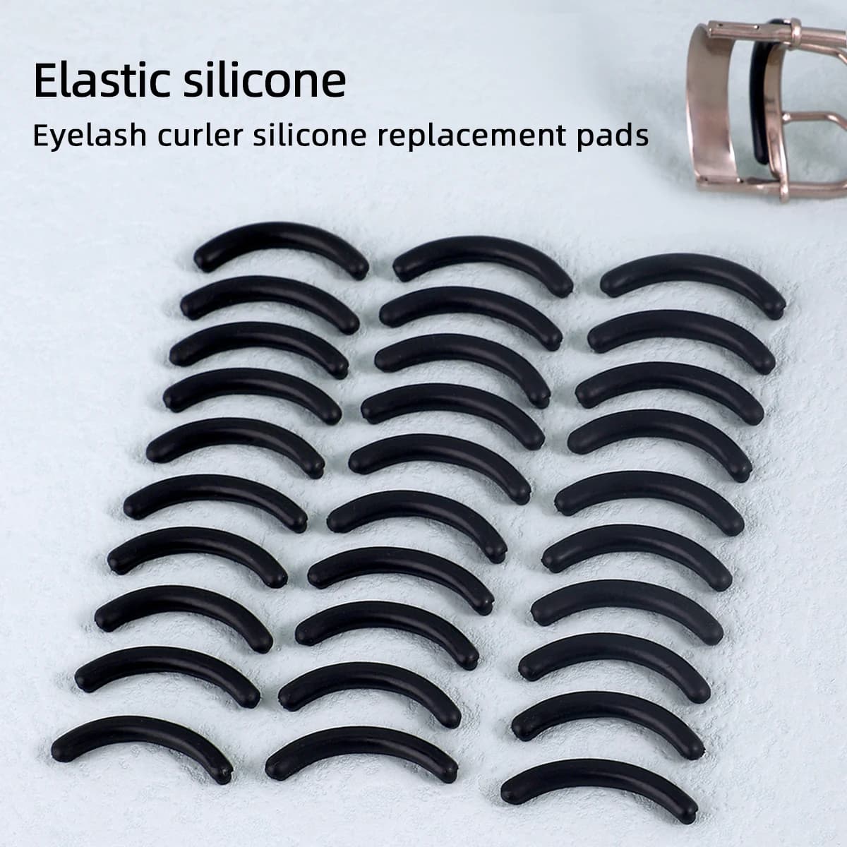 30 Piece Silicone Rubber Strip, Soft Silicone Replacement Bearing for Folding, Universal Folding.