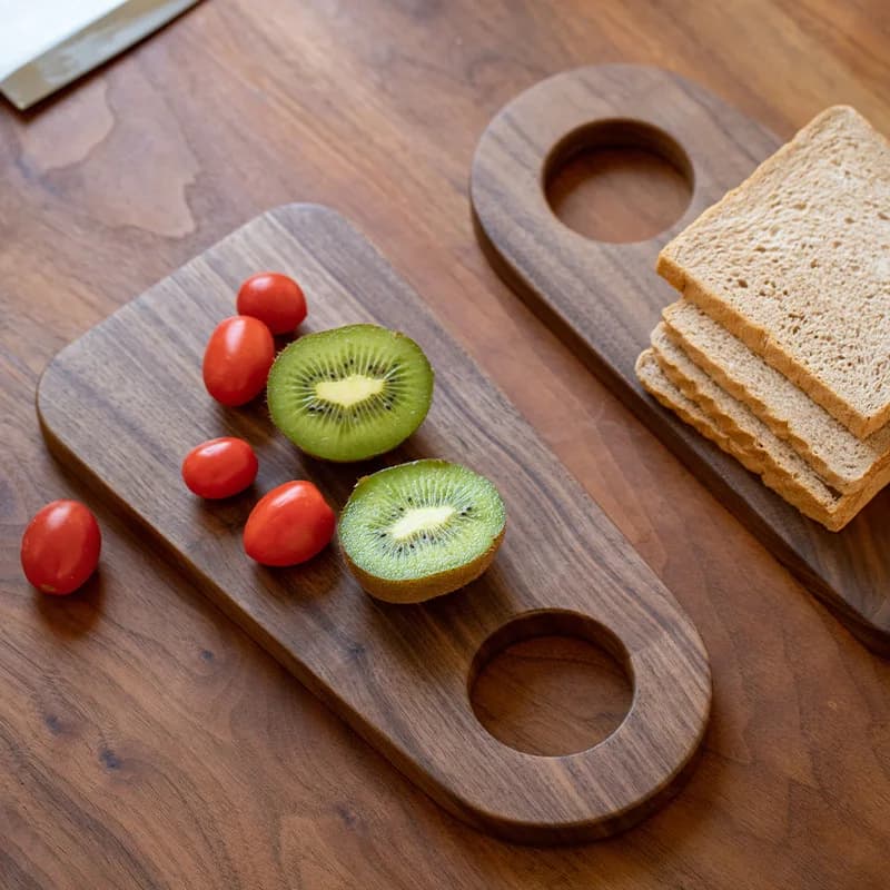 Black walnut cutter for kitchen, solid wood, wood cutter without fruit lacquer, collector