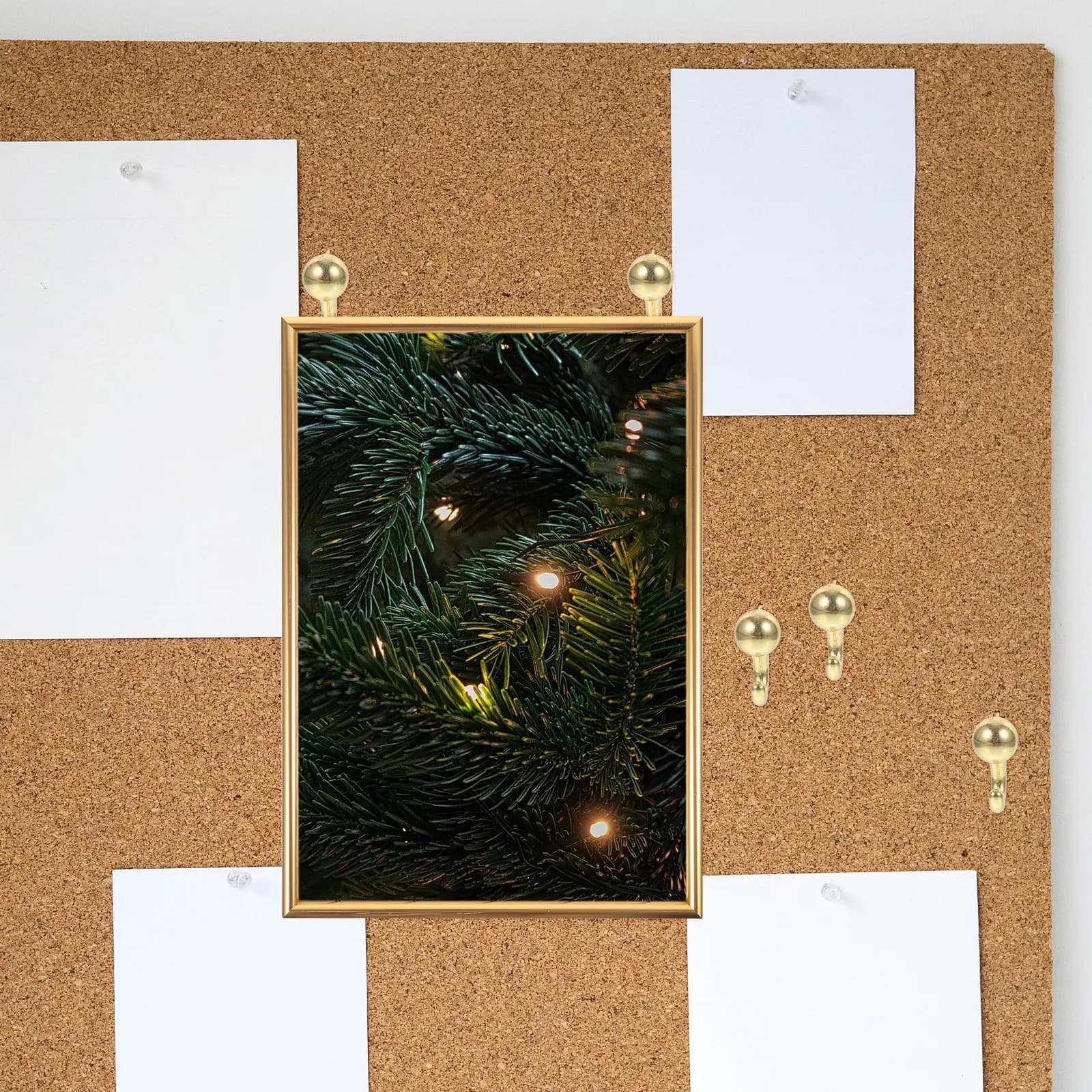 50 Pezzi Ganci a Puntello in Metallo per Appendere Foto, Mappe, Calendari, Liste di Cose da Fare su Lavagne in Sughero, Puntelli Resistenti