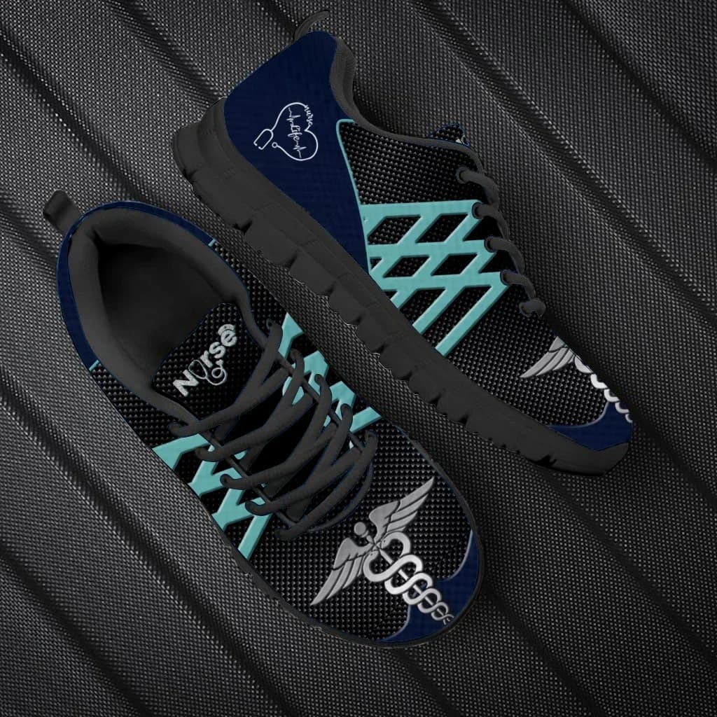Fashion Nurse Medical Pattern Men's Shoes Casual Sneakers Custom Pattern Lace Up Walking Men's Medical Student Flats Footwear