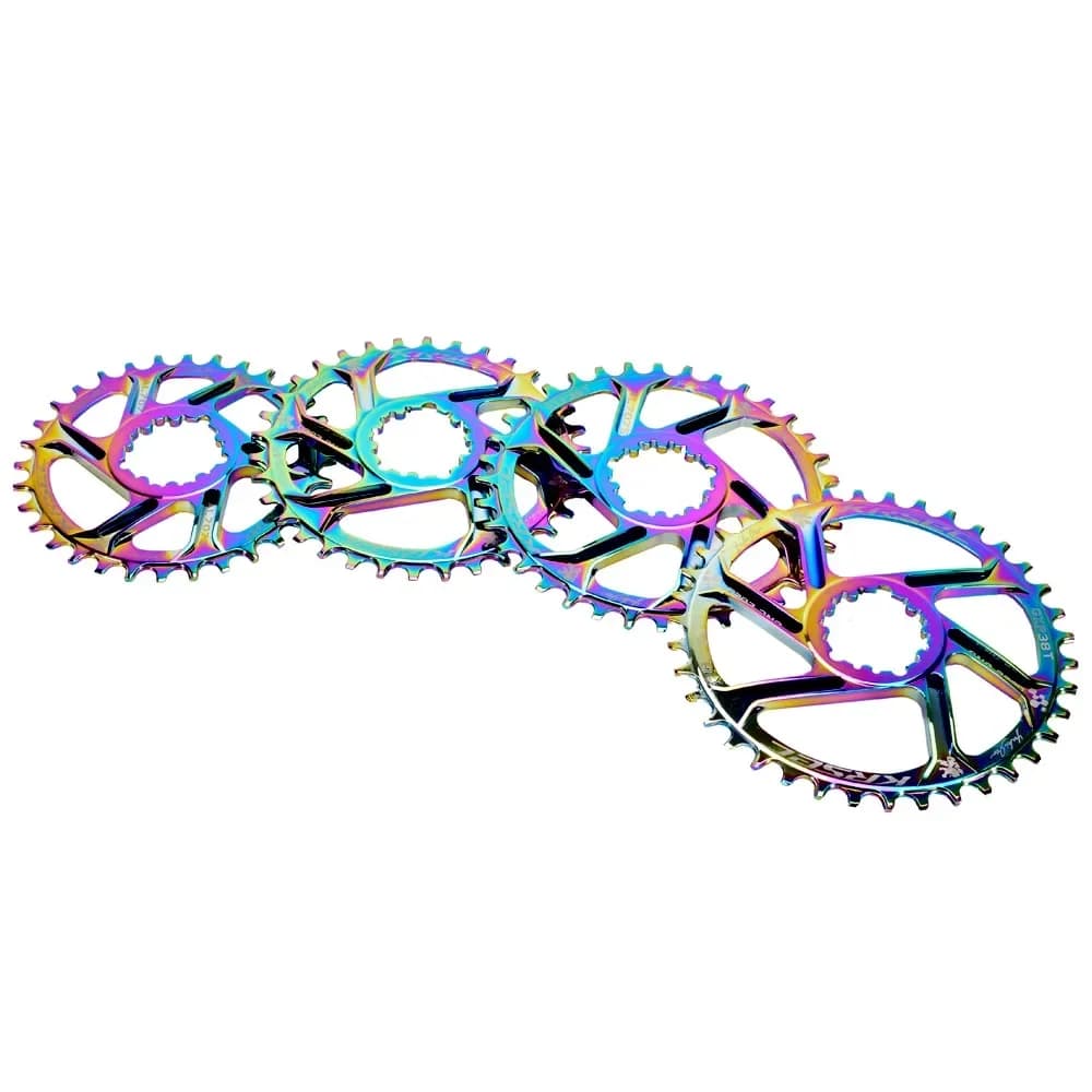 Colorato MTB Ruota di Catena Della Bicicletta Stretta Corona Larga 32T 34T 36T 38T Per XX1 X9 XO X01 gx Aquila Arcobaleno NX Guarnitura
