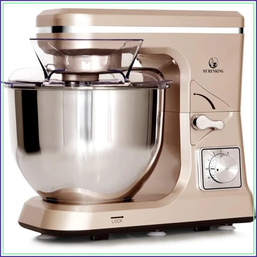 5.3-Qt Stand Mixer, 500W, 6+ Speeds, Tilt-Head Kitchen Electric Food Mixer for Home Baking with Dough Hook & Whisk