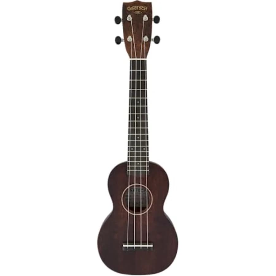 Ukulele Soprano a Collo Lungo G9100-L con Borsa da Trasporto, Finitura Vintage in Mogano