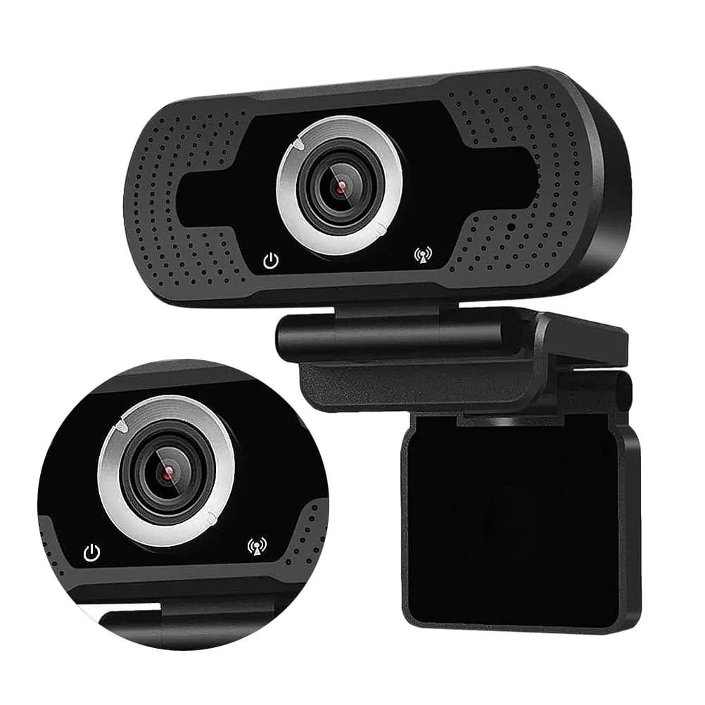 Webcam HD 1080P per Computer e Notebook, Telecamera per Insegnamento in Diretta, Streaming e Videoconferenze, Connessione USB Plug and Play