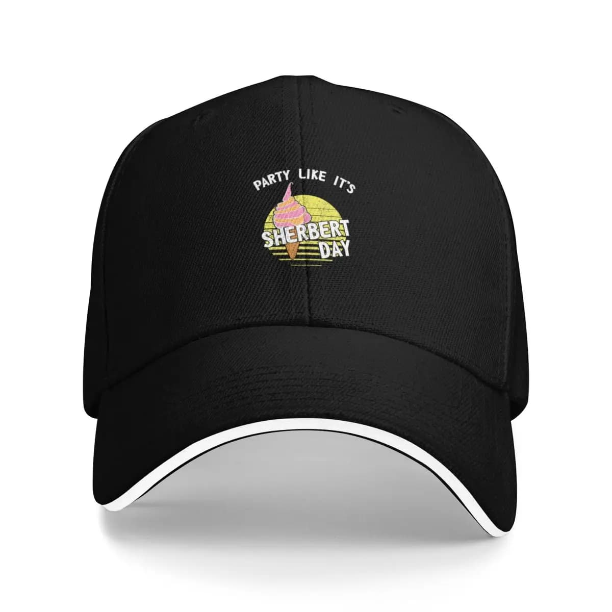 Party Like It's Sherbert Day Sherbet Compleanno Tee Berretto da baseball Cappello da trekking Protezione solare Cappello da gentiluomo Abbigliamento da golf da donna da uomo