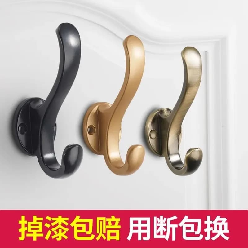 Hanging hook punching fixed wall hanging wall clothes wardrobe shoe cabinet hanging hanger clothing hook entering the door