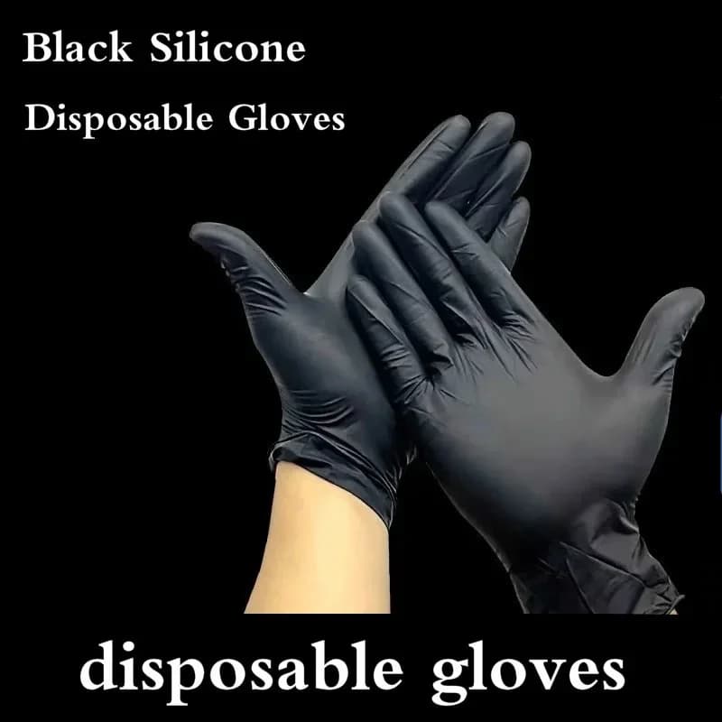 20-piece black disposable gloves nitrile butadiene special gloves for tattoo accessories for gloves