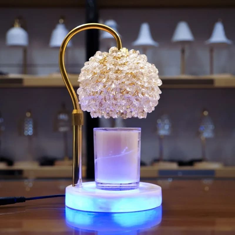 24V2A imitation Jade Candle Melting Lamp Crystal aromatherapy lamp gift wax casting
