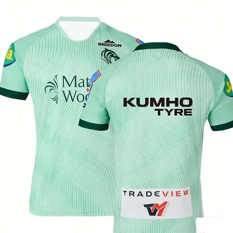 Maglia Sportiva Rugby Leicester Tigers 2026 Nuova Collezione Uomo UK - Abbigliamento Casual da Allenamento e Spiaggia ad Asciugatura Rapida