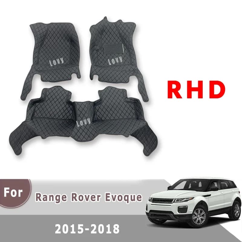 Tappetini auto RHD per Land Rover Range Rover Evoque 2015 2016 2017 2018 Accessori interni auto Dash Tappeti Tappeti Automobili
