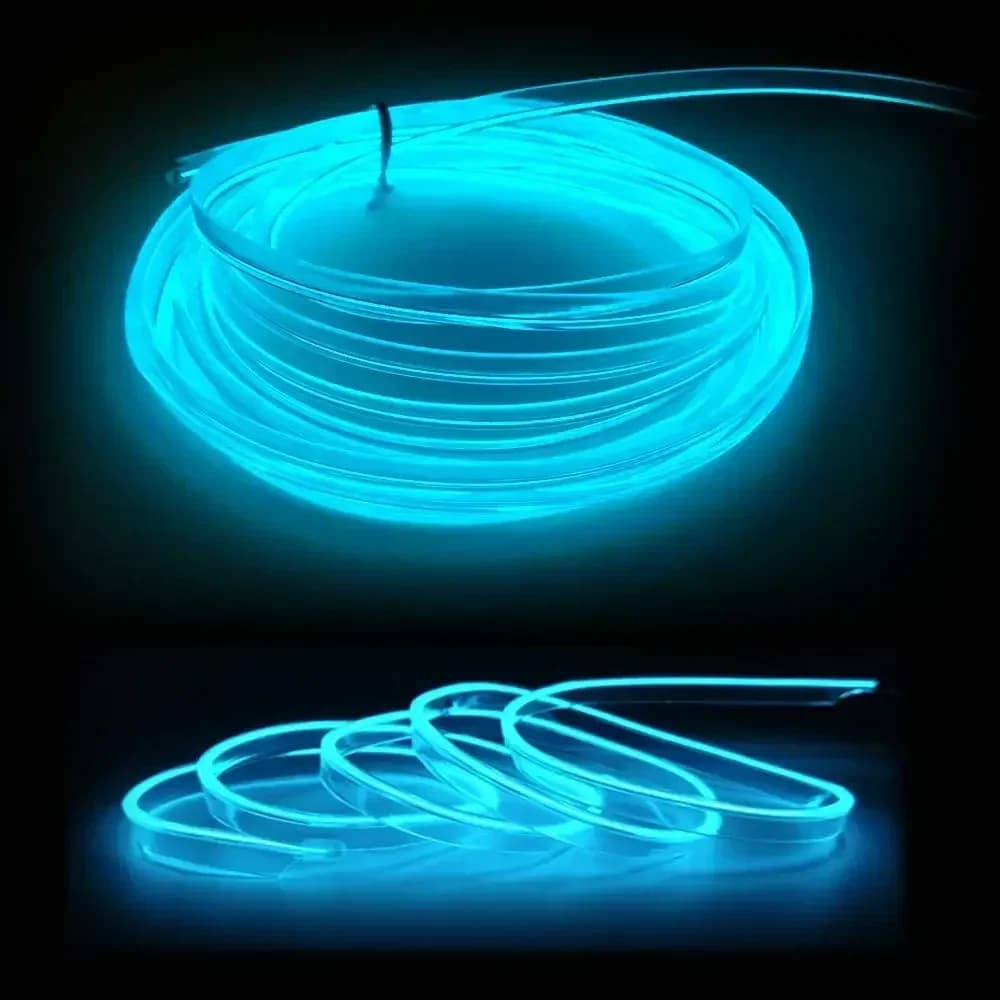 1-5M Interni Auto Ha Condotto La Luce di Striscia Al Neon EL Cablaggio Lampada Decorativa Per Auto FAI DA TE Flessibile Luce Ambientale USB Atmosfera Del Partito Diod