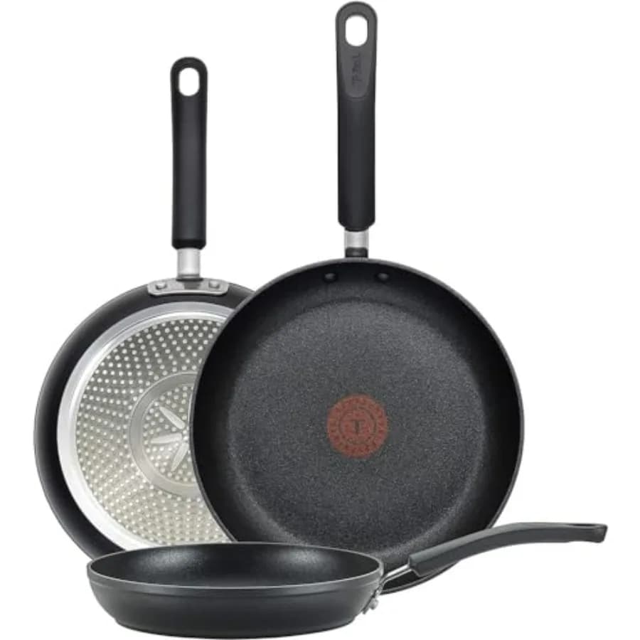 Experience Set of 3 pieces 8 10,25 12 inch Griler Safe 400F Pentole Kitchen Set Pots and Pots