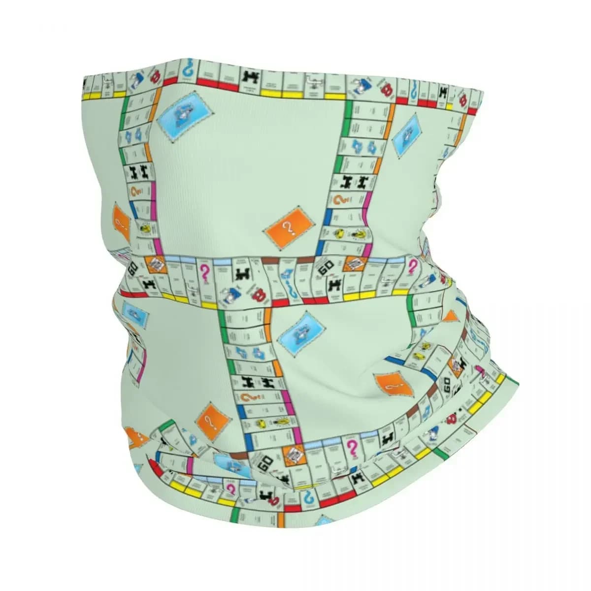 Gioco da tavolo da tavolo - Bandana monopolio Copricollo Sciarpa avvolgente stampata Passamontagna multiuso Ciclismo per uomo Donna Adulto Inverno