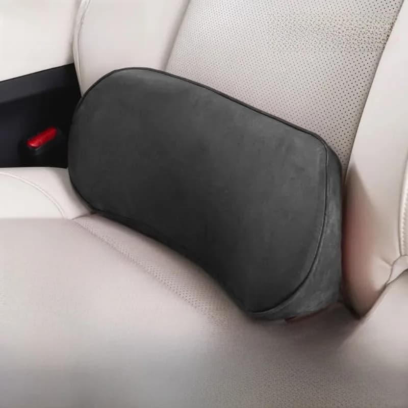 Car Memory Foam Lumbar Support Pillow Thin Model Vehicle Cushion Back Support Headrest Neck Protection All Season Use
