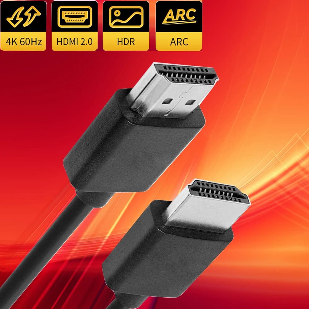 HDMI 2.0 4K 60Hz 50CM HDMI Kable cable for HDTV PS5 PS4 Pro Xbox Series X HDR HDMI cable male-mask CEC ARC 4K