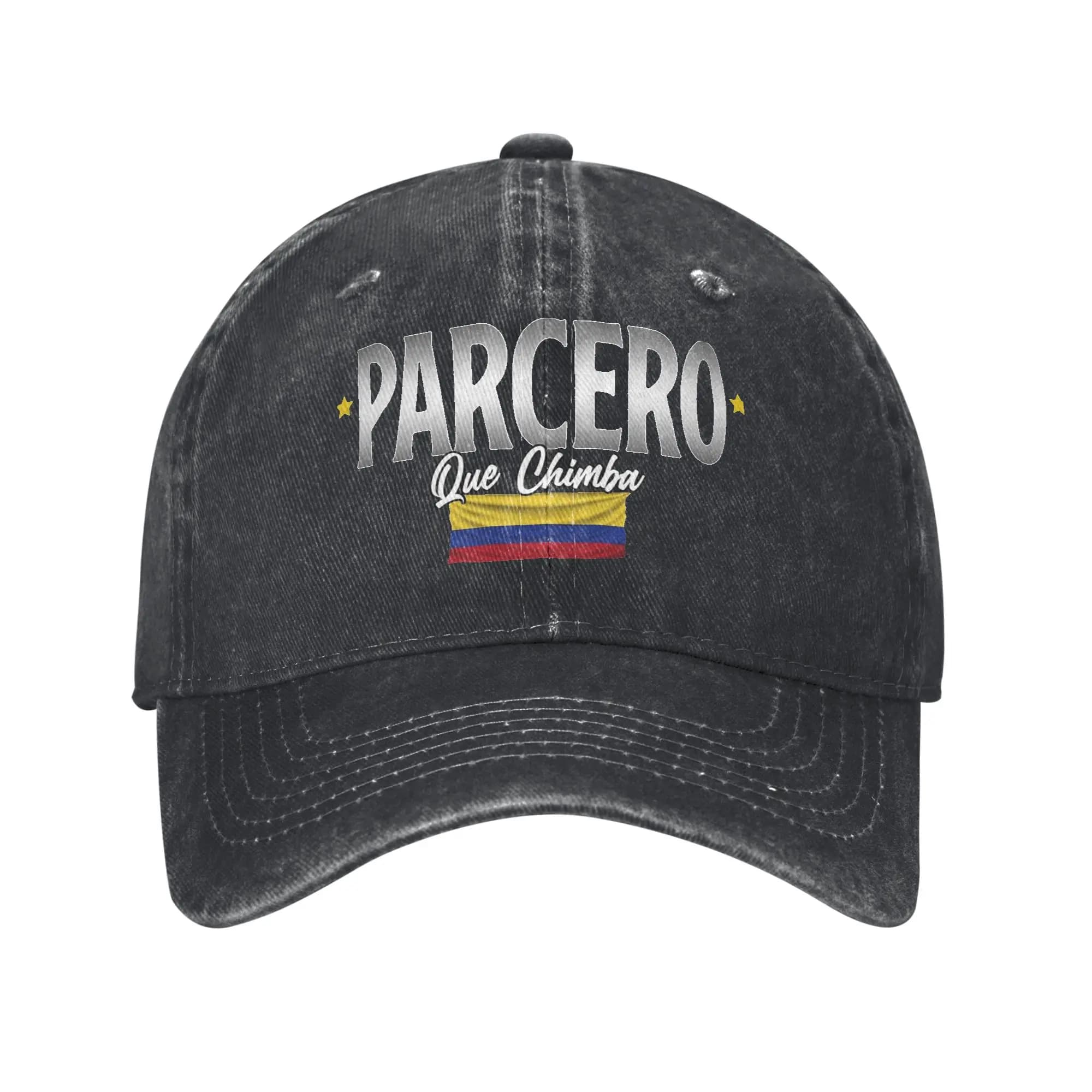 Unisex Colombia Flag Cap Outfits Baseball Cap Casual Snapback Hat Adjustable