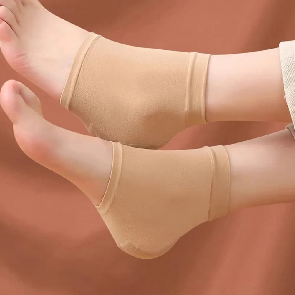 Protezioni in Silicone Anti-screpolature per Piedi, Calzini Anti-abrasione e Anti-screpolature per Uomo e Donna, Coperture Protettive per Talloni Idratanti
