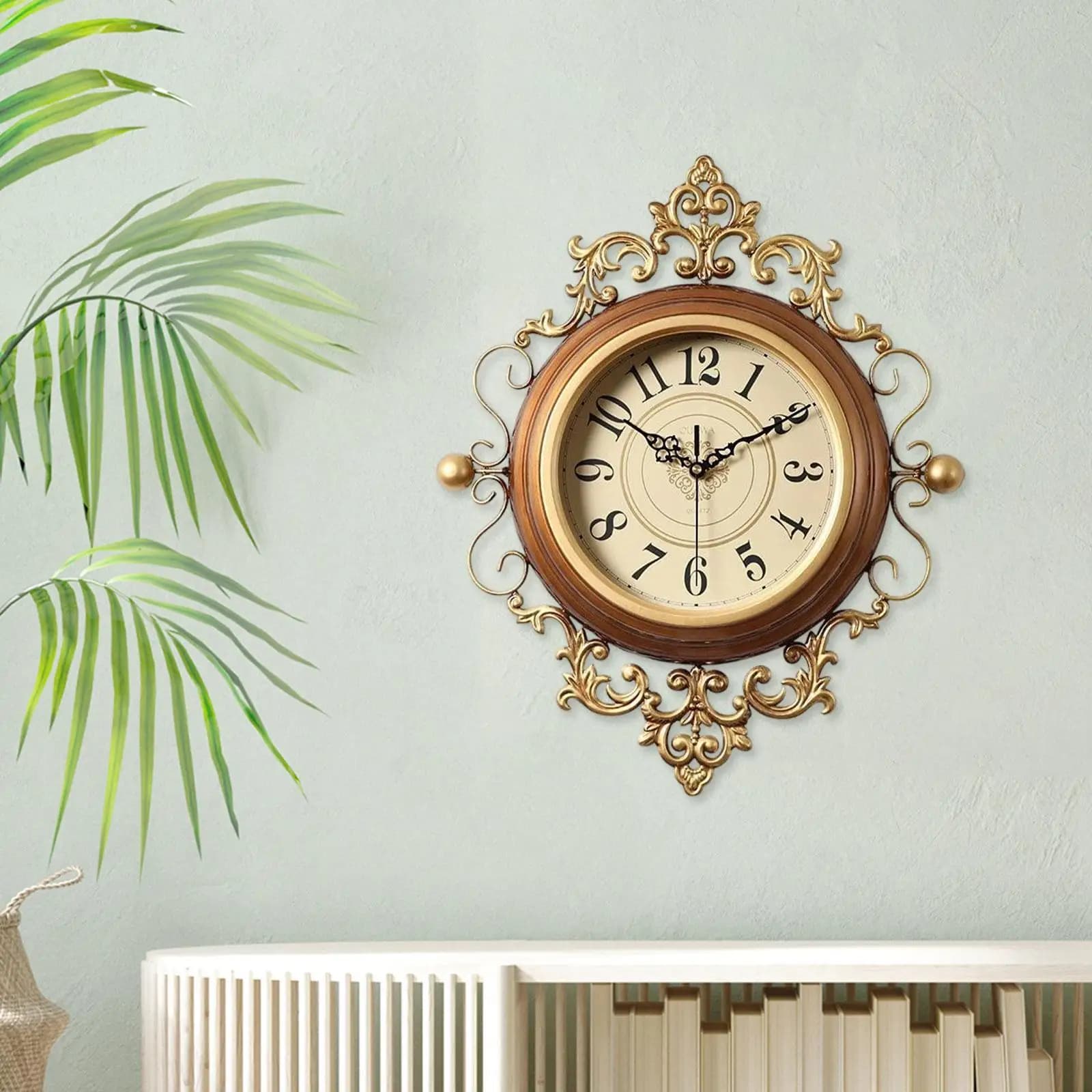 Art wall clock unique and elegant ornament for dining room on office farm