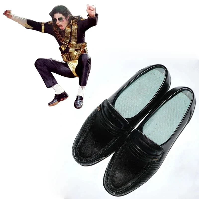 Scarpe cosplay deluxe Michael Jackson Billie Jean Scarpe cosplay di danza moderna di Michael Jackson Performance su misura