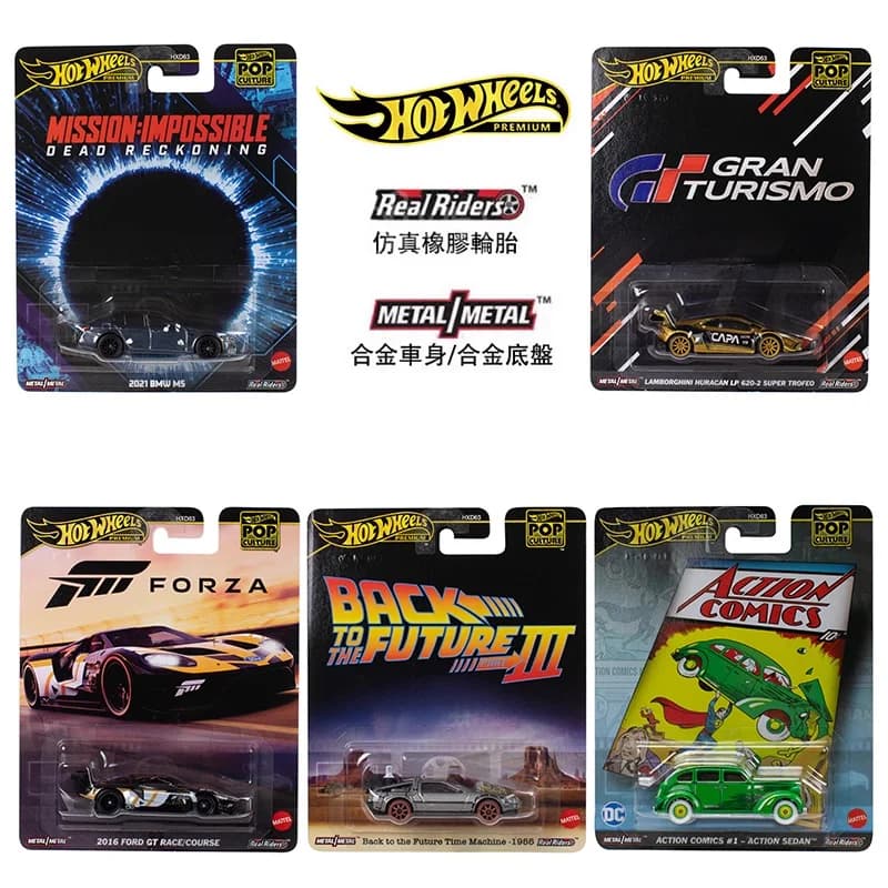 Originale Hot Wheels Premium Pop Culture 1/64 Missione impossibile Metallo 1/64 HotWheels Miniature Auto Hoteelws Pressofuso Modello di Auto