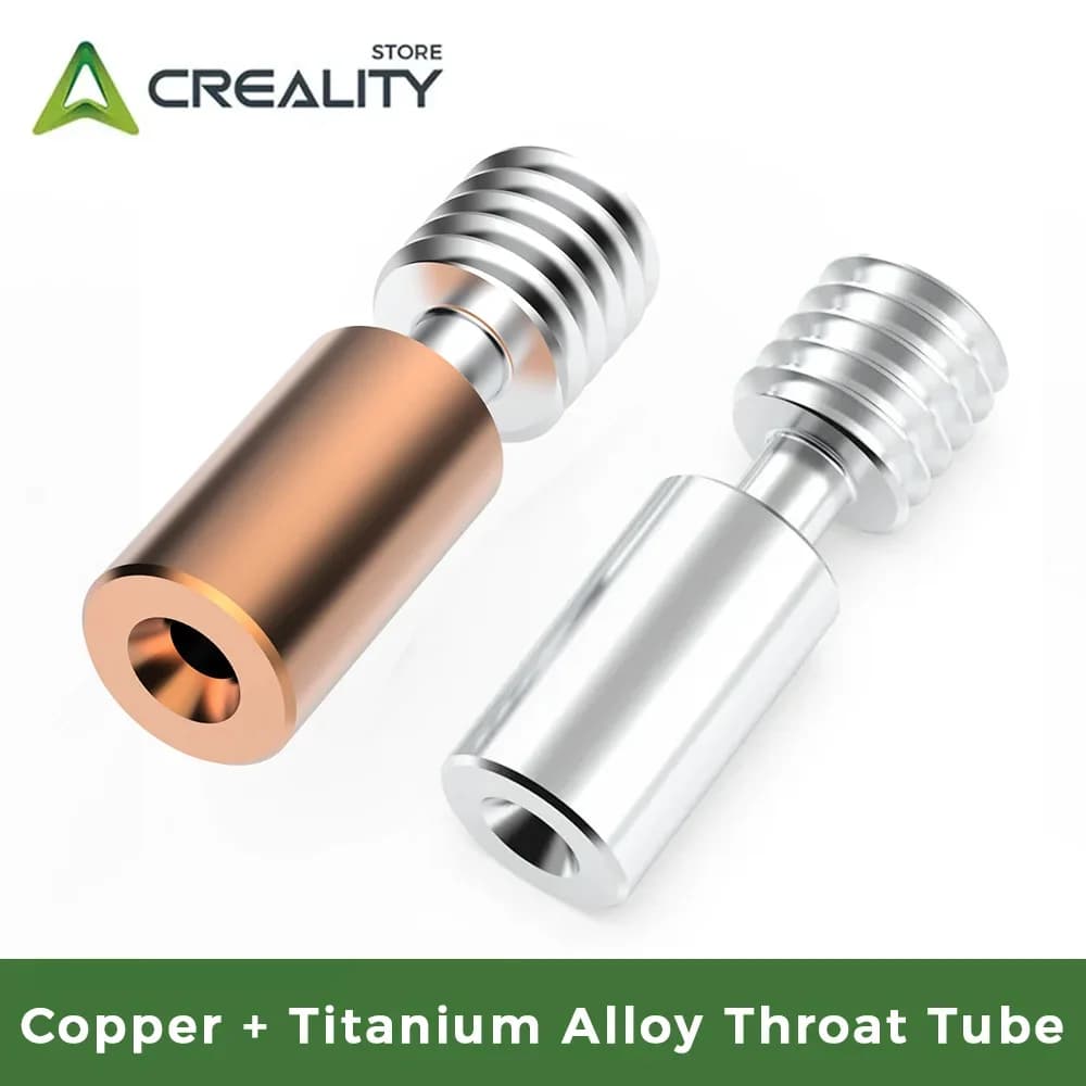 Creality 1pc Kit tubo gola in lega di rame e titanio originale per parti della stampante 3D Ender-3S1/Pro/CR-10 Smart Pro/Sermoon V1/Pro