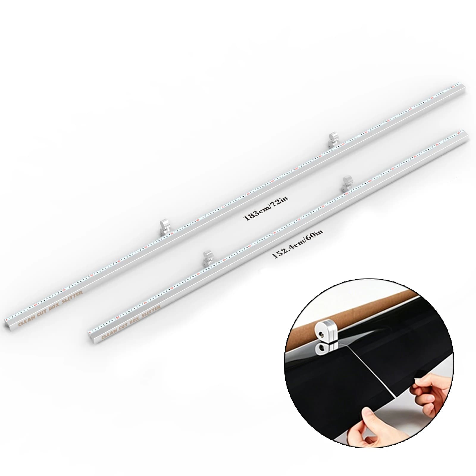 FOSHIO 60/72Inch Car Vinyl Wrap Film Roll Precise Cut Slitter Carbon Fiber Foil Paper PPF Manual Knife Cutter Garage Accessories