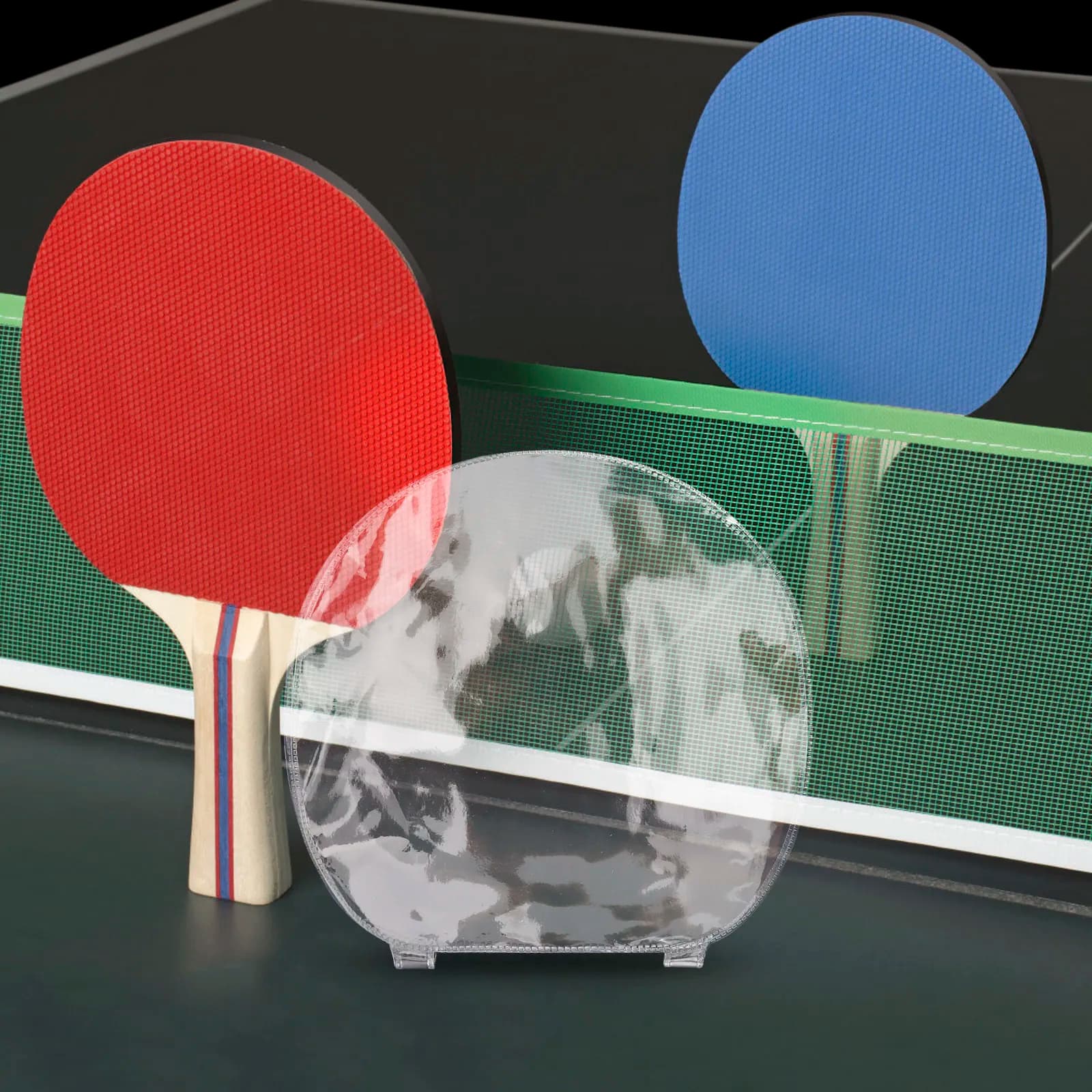 Adhesive film for ping pong rack, 5 pieces, professional protection for racket, double layer transparent protective film for long term use