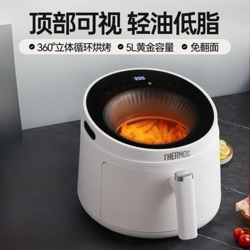 Air fryer household new visual large capacity oven cooking machine 360 ° Circular baking non-stick easy to clean new model