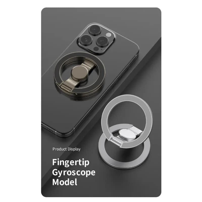 Double Magnetic Cell Phone Ring Holder Compatible For iPhone 16 12 13 12 eries Removable Cell Phone Grip tablet For ipad