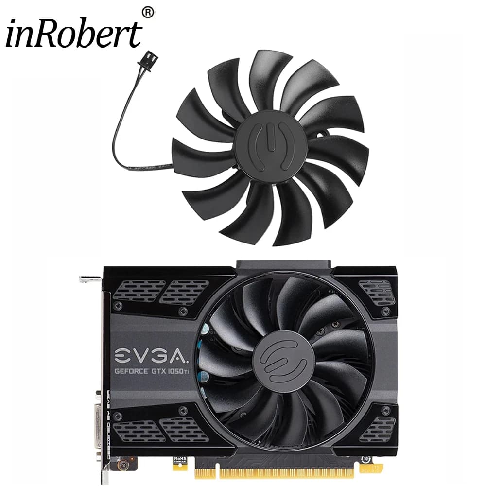 Ventola della scheda video PLA09215S12L 85mm 2pin Cornice della scheda grafica Shell per scheda grafica EVGA GTX 1050 Ti