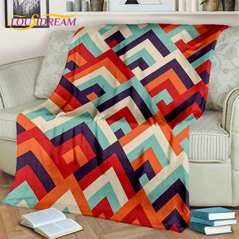 Coperta della serie Nordic Bohemia Turkish Celts, morbida coperta da tiro per la casa, camera da letto, divano letto, picnic, viaggio, ufficio, coperta per bambini