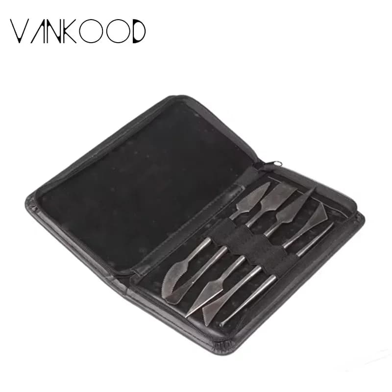 5 pz/set Argilla Scolpire Scolpire Levigatura Cera Intagliare Ceramica Strumenti di Ceramica Polimero Shaper Modellazione Coltello Intagliato