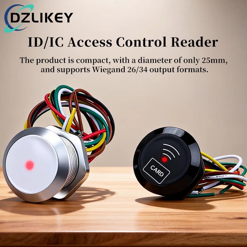 Lettore di Controllo Accessi NFC Compatto: Corto Raggio per Carte ID/IC, Impermeabile con Circuito Anti-Blocco, Uscita Wiegand 26/34