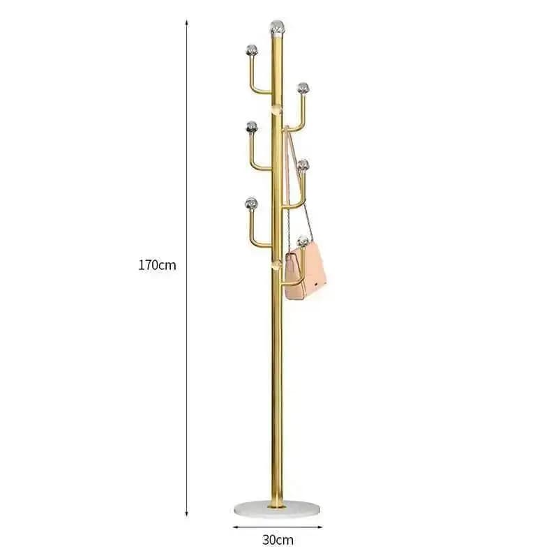 Appendiabiti da terra semplice per ingresso, porta, casa, camera da letto, lusso leggero, appendiabiti angolare per soggiorno, scaffale porta borse GM