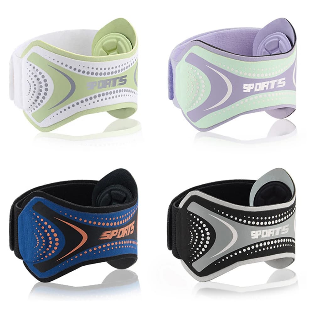 Supporto per gomito per tennis e golf, 1 pezzo, fascia regolabile per alleviare il dolore da tendinite con imbottitura - Supporto per uomini e donne sportivi