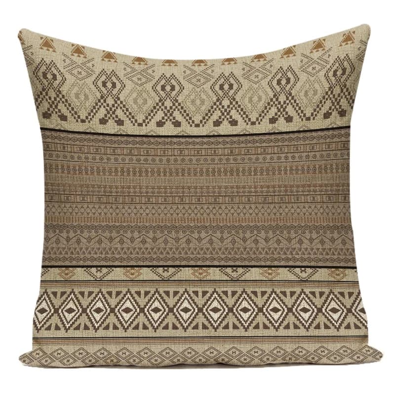 Decorative pillow case in style Bohemia Polyester sofa Living room for the house Federa for blue geometric cushion black