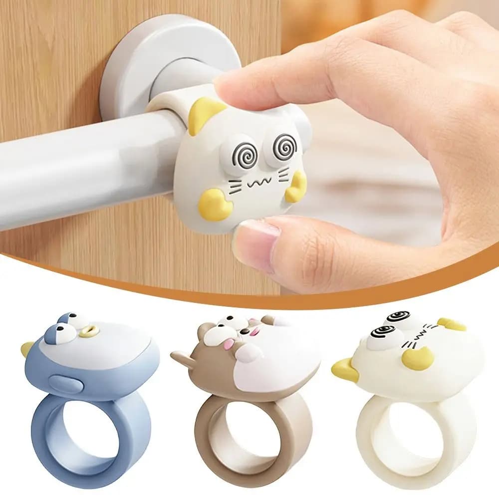 Cuscinetto Antiurto in Silicone per Maniglia Porta, Fermaporta Silenzioso Senza Foratura, Decorazione per Camera da Letto
