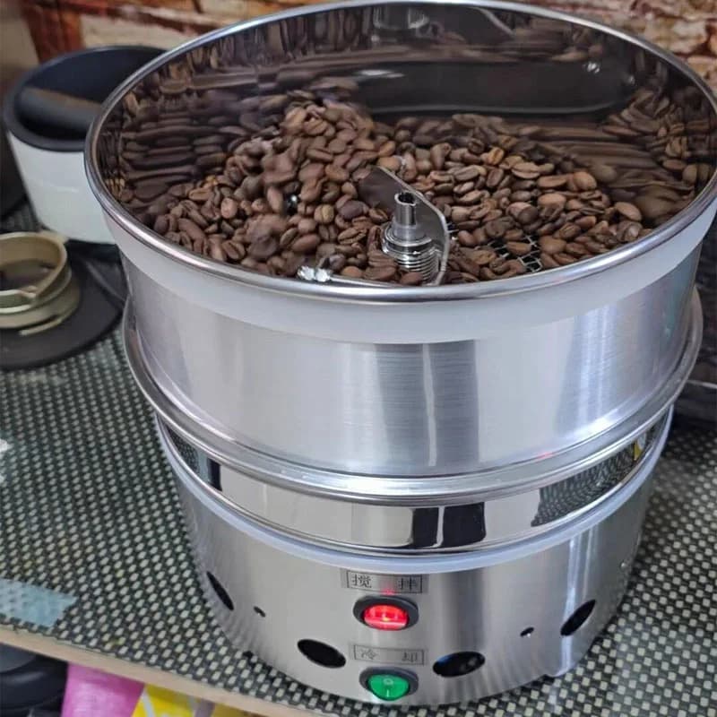 Stainless Steel Electric Coffee Maker Coffee Bean Cooling Machine Household Boiler Coffee