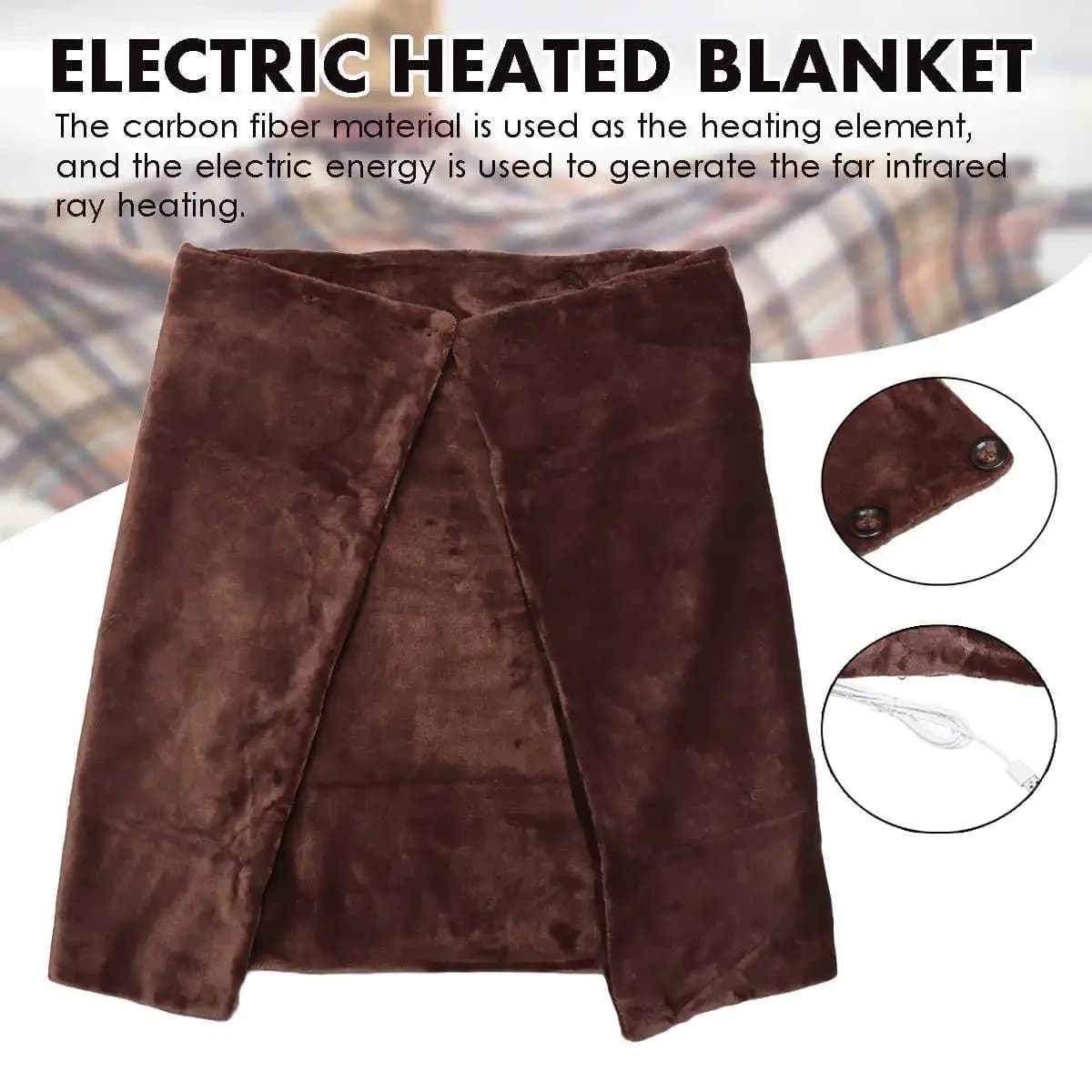 45*80cm/65*100cm 5V Electric Heating Pads Winter Mattress USB Electric Heated Blanket Shawl Cape Soft Warmer Neck Shoulder Pad