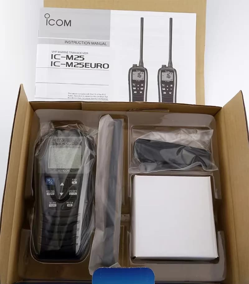 IC-M25 Ricetrasmettitore VHF Radio marina galleggiante IPX7 Sea Vessel walkie talkie IC M25 Radio bidirezionale Citofono impermeabile portatile