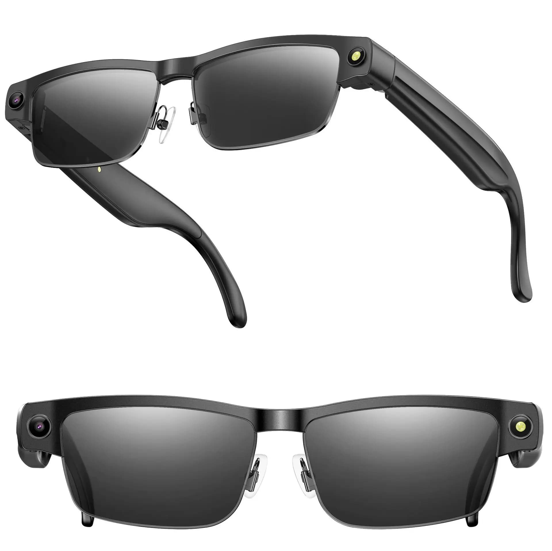 L802 Smart Glasses 8 Million Pixel Camera Music Playback AI Translation Video/Audio Recording Anti-Shake First-Person View Metal