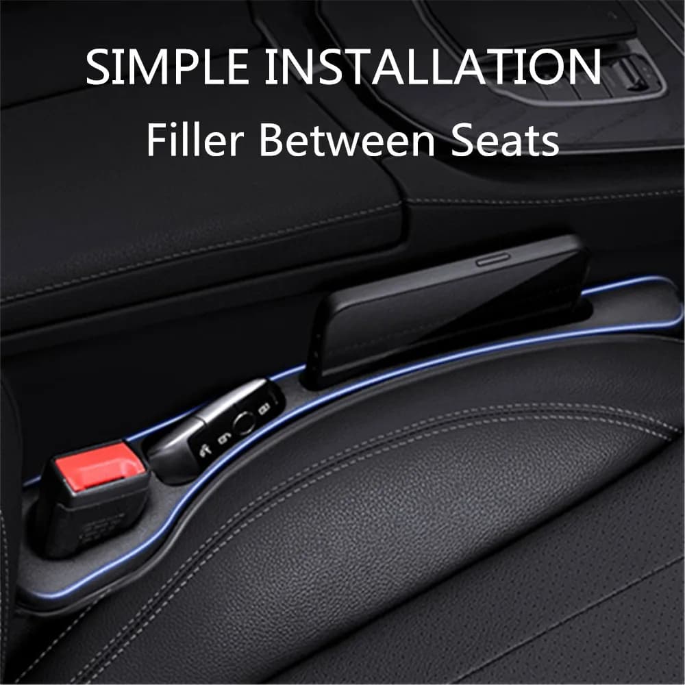 2PCS Seggiolino Auto Gap Filler Organizer Tra Accessori Interni Per Jaguar XF F-Type S-Type Super V8 Vanden Plas X-Type XF XFR