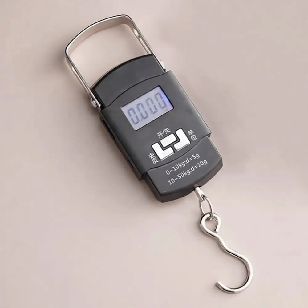 50kg Electronic Portable Scale Digital Handheld Luggage Balance Backlight Display Accurate Weight Measurement Hook Tool