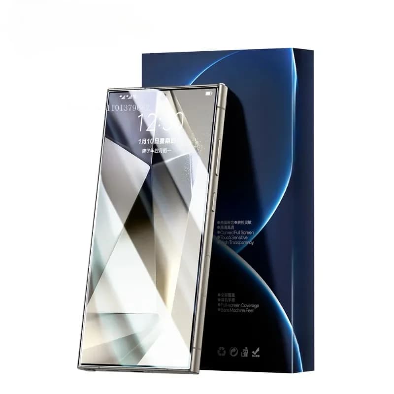 1-3PCS HD Hydrogel Film per Samsung S24 Ultra Full Cover Clear Full Glue Screen Protector per S23 Ultra S22 Ultra